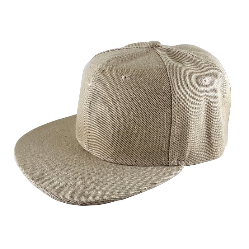 Plain Trucker Cap Hat Hip-Hop Flat Peak Visor Dancer Hat Adjustable - DS-10FLAT