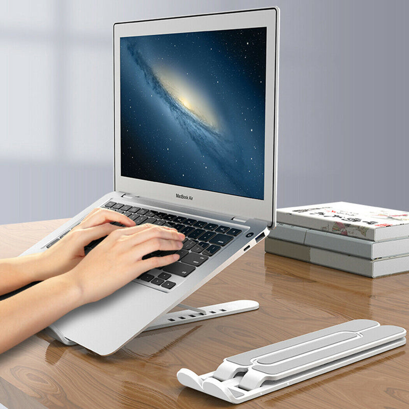 Portable Adjustable Laptop Tablet Stand Compact Lightweight Ergonomic Notebook