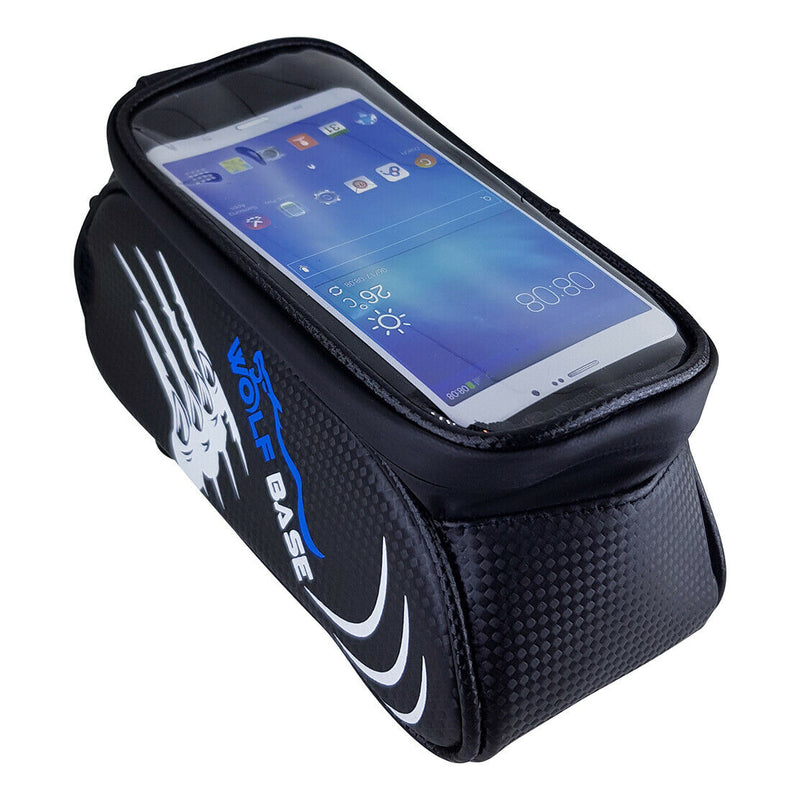 Cycling Bike Front Bag Waterproof Bicycle Phone Holder Pannier Pouch Tube Frame