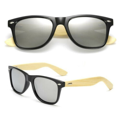 Unisex Bamboo Polarized Sunglasses Fashion Women Men Wooden UV400 Protection