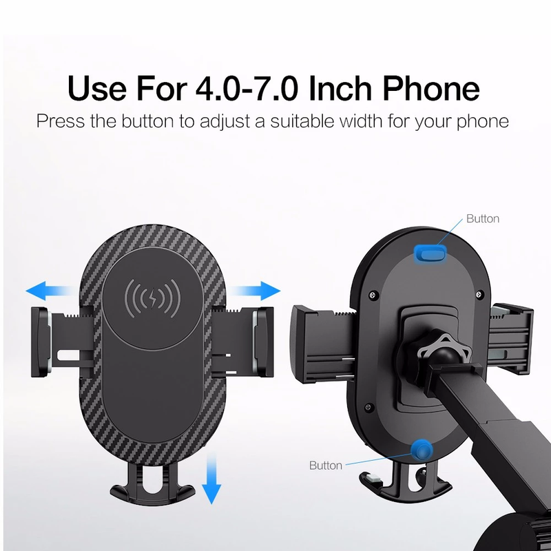 Car Fast Wireless Charger Holder Air Vent Mount Bracket Qi 3 in 1