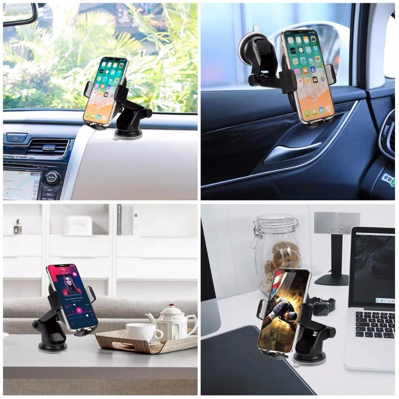 Car Fast Wireless Charger Holder Air Vent Mount Bracket Qi 3 in 1