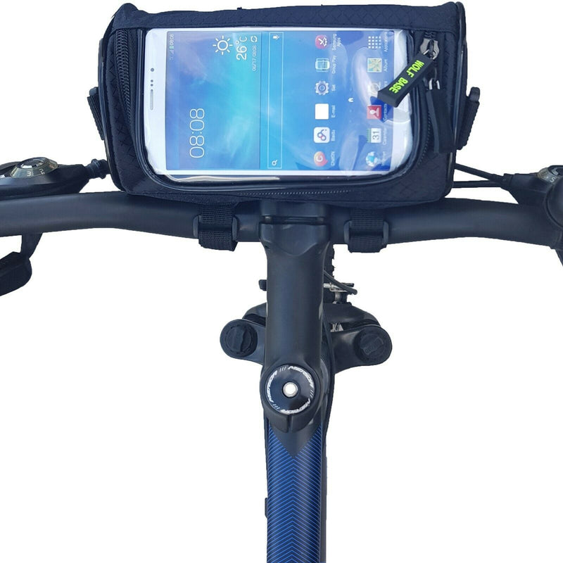 Cycling Front Bag Portable Bike Handlebar Bag Bicycle Touch Screen Phone Holder