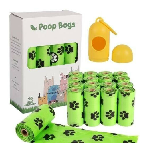 240 Bags Eco Friendly Compostable Dog Poo Bags Pet Biodegradable FREE Dispenser
